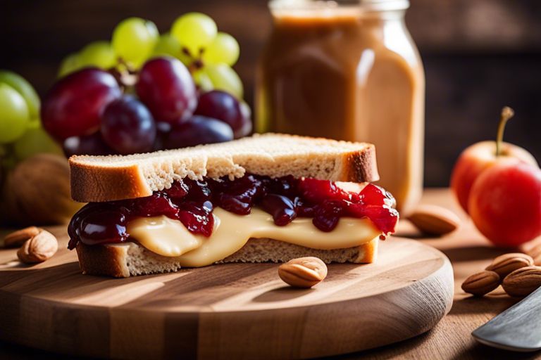 calories in pb and j sandwich classic snack info nqz
