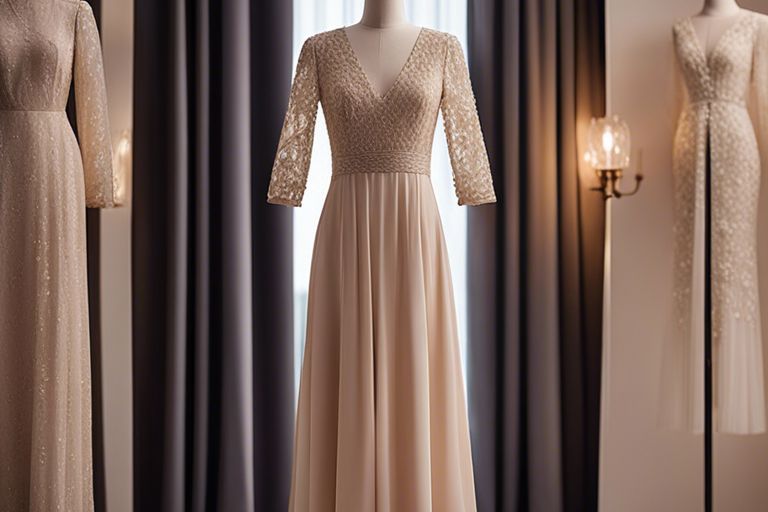 elegant long sleeve dresses for wedding guests wfq